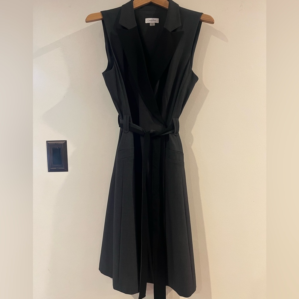 Calvin Klein Black Wrap Dress